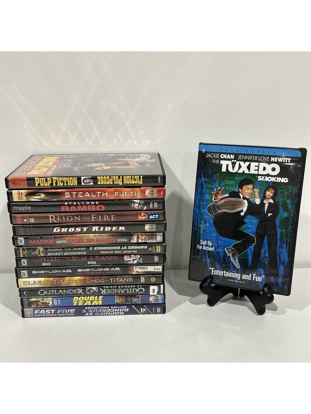 14 DVD Action Thriller SciFi Lot Rambo Fast Five Pulp Fiction Stealth The Tuxedo